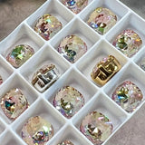 Pale Purple Haze, 8mm Swarovski Crystal, 2 Pcs art 4470 Crystal with SP or GP Setting