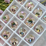 Pale Purple Haze, 8mm Swarovski Crystal, 2 Pcs art 4470 Crystal with SP or GP Setting