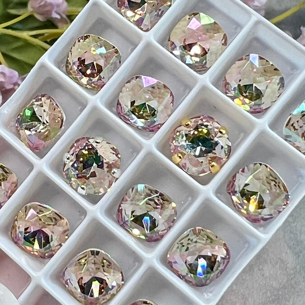Pale Purple Haze, 8mm Swarovski Crystal, 2 Pcs art 4470 Crystal with SP or GP Setting
