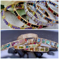 2 Crystal Bangle Bracelet Wire Wrap Tutorials: Step-by-Step Instructions
