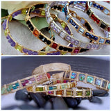 2 Crystal Bangle Bracelet Wire Wrap Tutorials: Step-by-Step Instructions