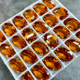Rare Maderia Topaz, Vintage Swarovski Crystal 15x11mm val , 2 Pcs With Optional Settings