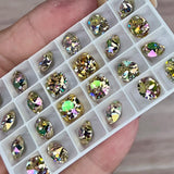 Water Lily Swarovski Crystal, 2 Pcs 8mm/39ss Crystals With SP or GP Settings,  Jewelry-Embroidery