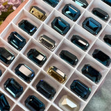Montana Swarovski Octagon, 1 Piece 14x10mm Art 4610 Crystal With a Setting
