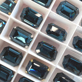 Montana Swarovski Octagon, 1 Piece 14x10mm Art 4610 Crystal With a Setting