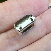 Emerald Swarovski Octagon, 1 Piece 14x10mm Art 4610 Crystal With a Setting