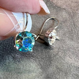 Sterling & GP French Wire Earring Setting, For 6 or 8mm Crystal-Gems, Loop - No Loop, 1-Pair Blanks