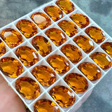 Rare Maderia Topaz, Vintage Swarovski Crystal 15x11mm val , 2 Pcs With Optional Settings