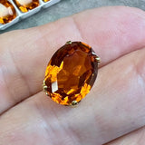 Rare Maderia Topaz, Vintage Swarovski Crystal 15x11mm val , 2 Pcs With Optional Settings