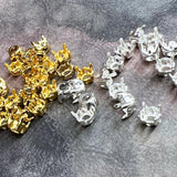 5mm Crystal Settings, 25ss SP/GP 5.3 to 5.6mm Round, Nickel Free, Rhinestone Setting6
