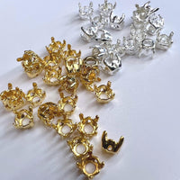 5mm Crystal Settings, 25ss SP/GP 5.3 to 5.6mm Round, Nickel Free, Rhinestone Setting6