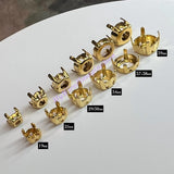 5mm Crystal Settings, 25ss SP/GP 5.3 to 5.6mm Round, Nickel Free, Rhinestone Setting6