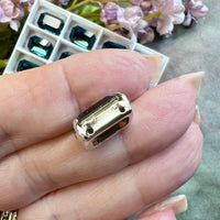 Montana Swarovski Octagon, 1 Piece 14x10mm Art 4610 Crystal With a Setting