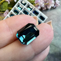 Montana Swarovski Octagon, 1 Piece 14x10mm Art 4610 Crystal With a Setting