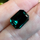 Emerald Swarovski Octagon, 1 Piece 14x10mm Art 4610 Crystal With a Setting