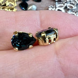Montana Sapphire 8x6mm 4320, Swarovski Crystal Rhinestone With Settings