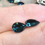 Montana Sapphire 8x6mm 4320, Swarovski Crystal Rhinestone With Settings
