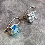 Sterling & GP French Wire Earring Setting, For 6 or 8mm Crystal-Gems, Loop - No Loop, 1-Pair Blanks
