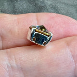 Saturn Rare Vintage Swarovski 1 Piece, 45ss With SP or GP Setting Jewelry Making