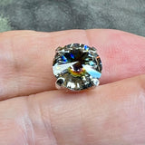 Saturn Rare Vintage Swarovski 1 Piece, 45ss With SP or GP Setting Jewelry Making
