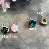 Sterling Silver Pendant Setting, 8.5-8.9mm Solid .925 Round Settings, for Crystals & Gems, 1 2 4 or 6 Pcs