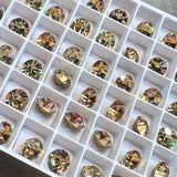 Vitrail Medium 34ss Vintage Swarovski Crystal, 7.3mm Rhinestone w/ SP or GP  Settings