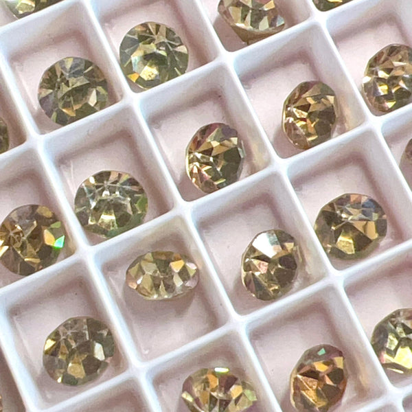 Vitrail Medium 34ss Vintage Swarovski Crystal, 7.3mm Rhinestone w/ SP or GP  Settings