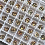 Vitrail Medium 34ss Vintage Swarovski Crystal, 7.3mm Rhinestone w/ SP or GP  Settings