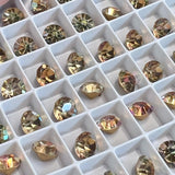 Vitrail Medium 34ss Vintage Swarovski Crystal, 7.3mm Rhinestone w/ SP or GP  Settings