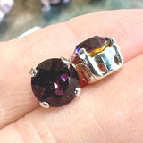 Amethyst 35ss Vintage Swarovski Crystal, 7.5mm Rhinestone w/ SP or GP  Settings