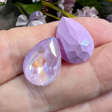 Lavender DeLite 14x10 or 18x13mm Swarovski Crystal 4320 Pear With Settings