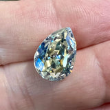 Crystal Moonlight 14x10 Swarovski Crystal 4320 Pear With Setting