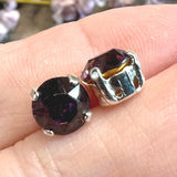 Amethyst 35ss Vintage Swarovski Crystal, 7.5mm Rhinestone w/ SP or GP  Settings