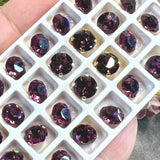 Amethyst 35ss Vintage Swarovski Crystal, 7.5mm Rhinestone w/ SP or GP  Settings