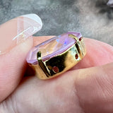 Lavender DeLite 14x10 or 18x13mm Swarovski Crystal 4320 Pear With Settings