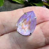 Lavender DeLite 14x10 or 18x13mm Swarovski Crystal 4320 Pear With Settings
