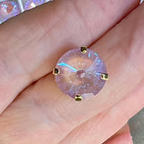 Lavender Delite, 12mm 2Pcs  Swarovski Rivoli 1122 with SP or GP Settings