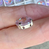 Lavender Delite, 12mm 2Pcs  Swarovski Rivoli 1122 with SP or GP Settings