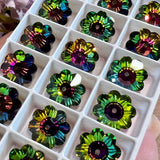 Vitrail Medium 12mm Vintage Swarovski 3700 Margarita 2 Pieces With or Without a Setting