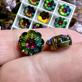 Vitrail Medium 12mm Vintage Swarovski 3700 Margarita 2 Pieces With or Without a Setting
