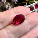 Vintage Swarovski Ruby 14x10mm Crystal, 1 Pc Vintage 4100 Oval, Jewelry Component