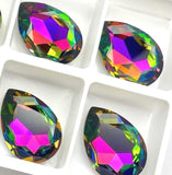 Swarovski Vitrail Medium 30x20 art 4320 Pear Shape Crystal with Setting