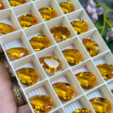 Topaz 18x13mm Swarovski Crystal 1 Pc art 4320 Pear Shape Crystal with Setting