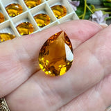 Topaz 18x13mm Swarovski Crystal 1 Pc art 4320 Pear Shape Crystal with Setting
