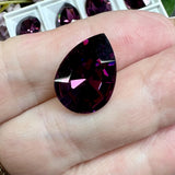 Amethyst 18x13mm Swarovski Crystal-Rhinestone, 1 Pc art 4320 Pear Shape With Setting