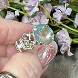 Swarovski Serene Grey DeLite, Handmade Crystal Ring, in Sterling Silver or 14K GF