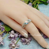 Petite Opalescent Mystic, Mercury Mystic Topaz Handmade Ring   Made to Order in 14K Gold or Sterling Silver