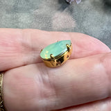 Chrysolite Opal 14x10 Swarovski Crystal Rhinestone 4320 Pear With Setting
