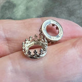 Sterling Silver Crown Bezel Setting, 39ss-8mm Open back Bezel-Cup, Solid .925 NOT Plated