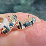 Sterling Silver 15x7 Navette Marquise Rhinestone Setting, For Crystal-Gems.925 SS Blank